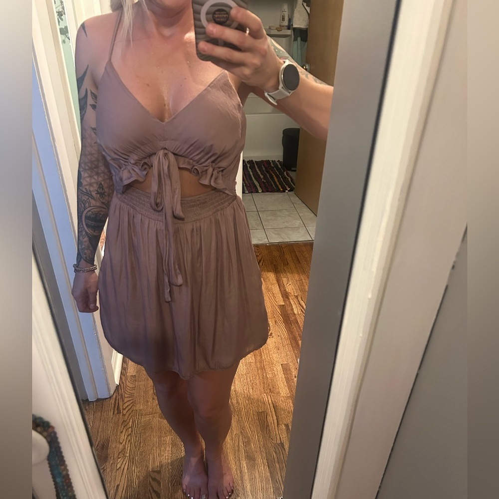 Mustard Seed Dusty Mauve Dress
